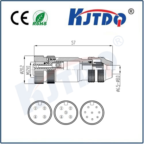 M12連接器 A型-現(xiàn)場(chǎng)接線式(組裝)系列 金屬屏蔽