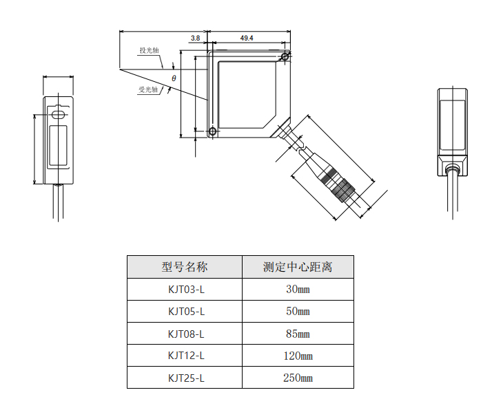 高精度激光位移傳感器|激光測距傳感器產品型號-參數-接線圖 高精度激光位移傳感器|激光測距傳感器產品型號-參數-接線圖